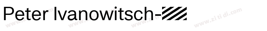 Peter Ivanowitsch字体转换